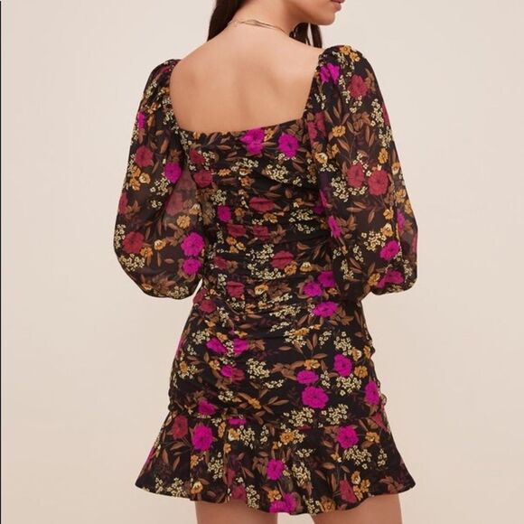 NWT ASTR The Label Floral Sweetheart Ruffle Dress - Picture 2 of 8